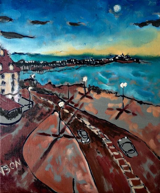 Brighton seafront at dusk